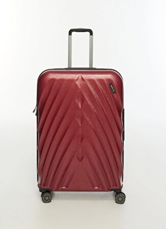 Nasa U.s Bordo Unisex 40x65x26 cm Orta Boy Çekçekli Sert Valiz OYSTER