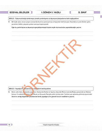 6. Sınıf Tüm Dersler Konu Özetli Yazılı Hazırlık Seti 1 ve 2. Dönem