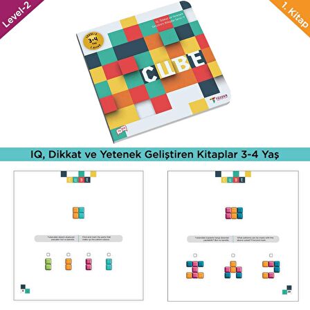 CUBE (3-4 Yaş) / IQ, Dikkati Güçlendirme Seti-Anasınıfı - TÜZDER Yayınları