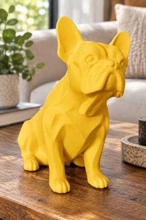 Fransız Bulldog Figürlü Dekoratif Biblo - 19cm