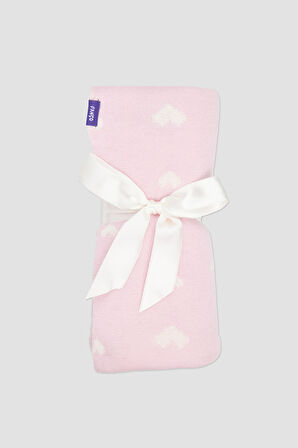 Unisex Çocuk Battaniye Açık Pembe