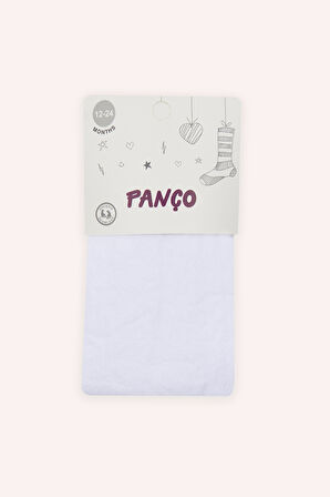 Kız Çocuk Pamuklu Külotlu Çorap Ekru