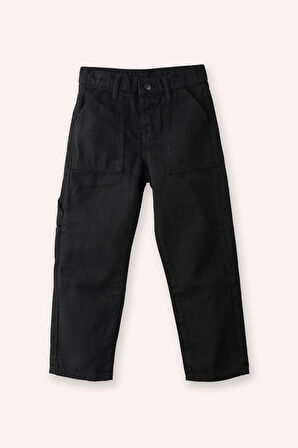 Erkek Çocuk Denim Pantolon Siyah