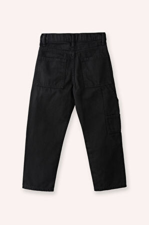 Erkek Çocuk Denim Pantolon Siyah
