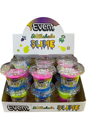 Milkshake Bardak Slime 3 Adet Karışık Renk Strafor Köpüklü Kaliteli