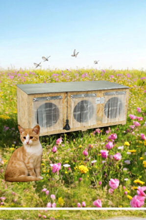 Kedi evi kedi yuvası kedi Barınağı üç yetişkin kedi için ideal boyuttadır iç ve dış mekan için kullanılabilir ısı ve su yalıtımıdır