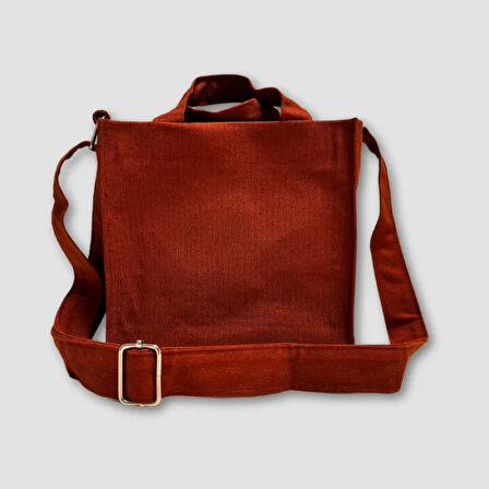 Uretti - Esin 8534 - Tote Bag  Kadın Omuz Çantası - Kiremit