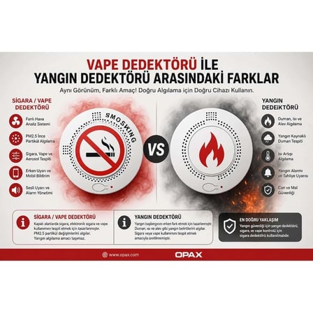 OPAX-V200 PRO Wi-Fi Sigara ve Vape Dedektörü