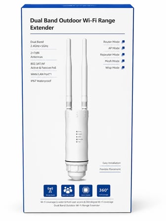Wi-Fi 6 Dış Ortam Access Point (Silindir Tipi) IO-HW1800Y