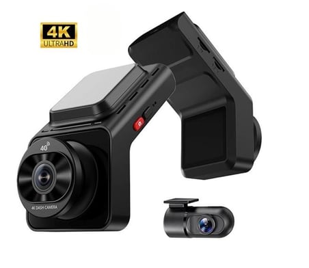 4g 4k Yapay Zekâ Destekli Çift Kameralı Araç Kayıt Kamerası IO-K18