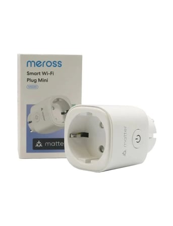 Meross Akıllı Priz Matter Wi-Fi Mini Priz (Apple HomeKit, Alexa ve Google Home Destekli)