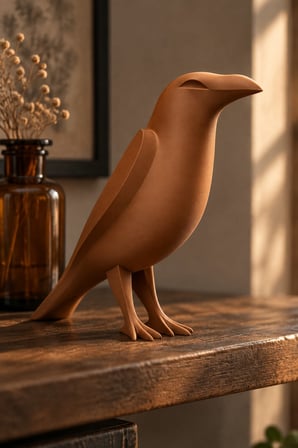 Karga Figürlü Dekoratif Biblo - 17cm