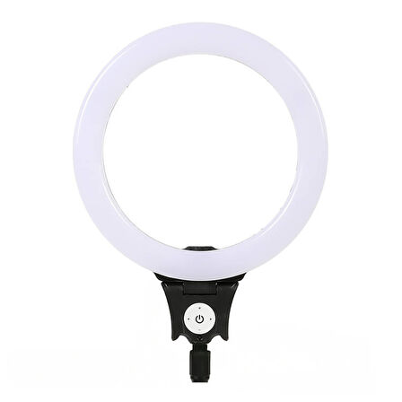 Lopard 30cm Işıklı Telefon Tutucu Ring Light — 72 LED, 3000–6500K, Uzaktan Kumanda, LED Işık 