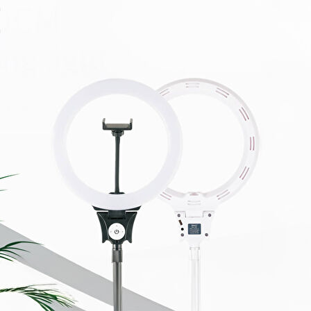 Lopard 30cm Işıklı Telefon Tutucu Ring Light — 72 LED, 3000–6500K, Uzaktan Kumanda, LED Işık 