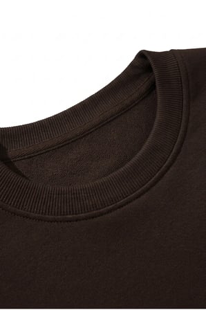 Unisex Yumuşak Dokulu Need Money Baskılı Tasarım Oversize 3 İplik Bisiklet Yaka Sweatshirt