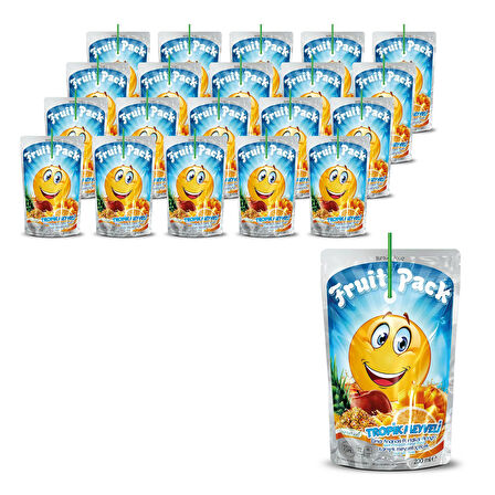 Fruit Pack Tropikal Meyveli İçecek 200 ml x 20 Adet