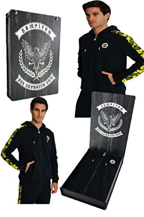 Fenerbahçe Lacivert Tribün Lazer Baskılı Kamuflaj Detaylı Erkek Sweatshirt