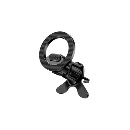 Lopard Magsafe Telefon Tutucu — Havalandırmaya Siyah/Metalik, 360° Döndürme