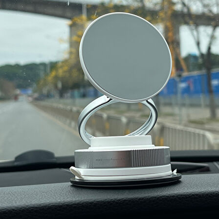 Lopard Vakum Özellikli 360° Dönebilen Magnetik Telefon Tutucu — Güçlü Tutunma, Hızlı Montaj