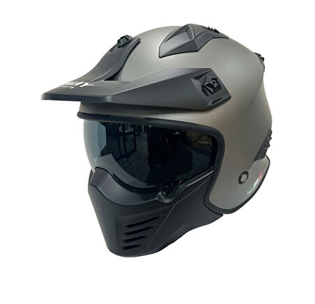 SWAY SW 726X TOKYO Dark Titanium Moduler Kask