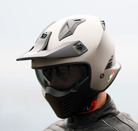 SWAY SW 726X TOKYO Dark Titanium Moduler Kask