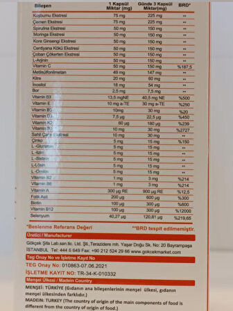 Multivitamin Kapsül (Multivitamin Capsule)