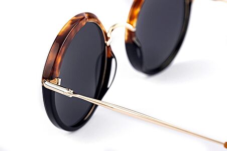 Freesbee Fresno Asetat Unisex Güneş Gözlüğü - GOLD TIGRIS ORANGE BLACK