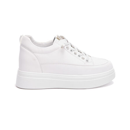 Yüksek Taban Bağcıklı Kadın Sneaker 