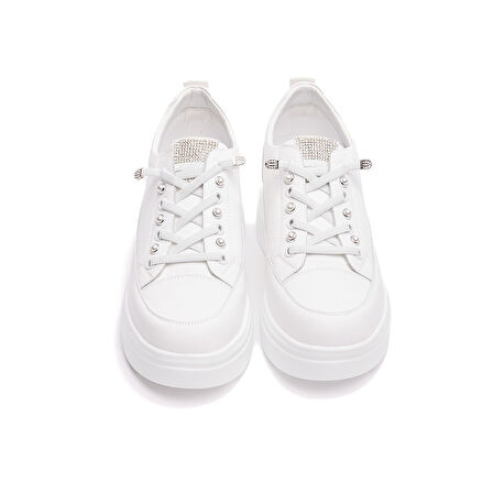 Yüksek Taban Bağcıklı Kadın Sneaker 
