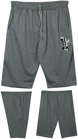 Erkek Büyük Beden 110 - 150 Kilo Arası İçin Uygun Pine1 Yazılı Penye Kapri