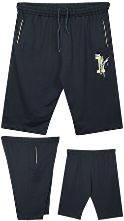 Erkek Büyük Beden 110 - 150 Kilo Arası İçin Uygun Pine1 Yazılı Penye Kapri