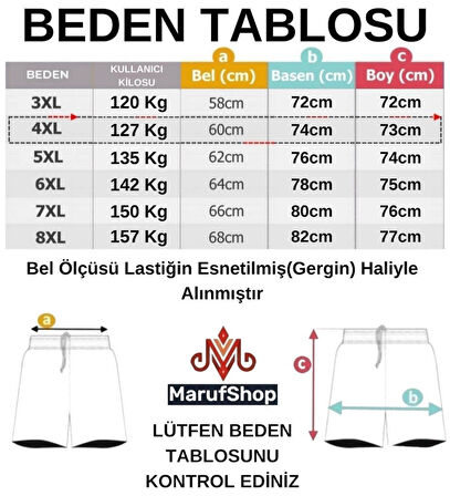 Erkek Büyük Beden 110 - 150 Kilo Arası İçin Uygun Pine1 Yazılı Penye Kapri