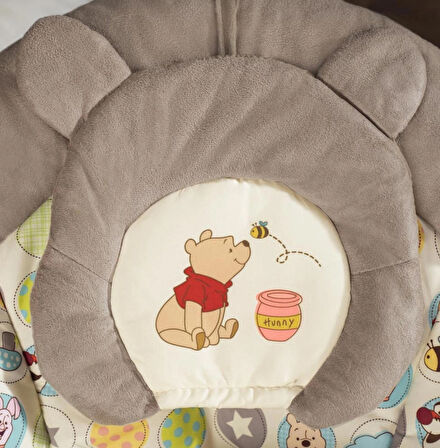 Bright Starts Winnie the Pooh Dots & Hunny Pots Sallanan Bebek Titreşimli Bebek Koltuğu