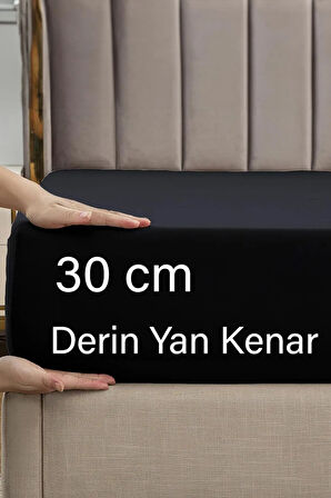| Ranforce | Pamuklu Tek / Çift Kişilik Siyah Lastikli Çarşaf | 14 Renk | Fıtted |