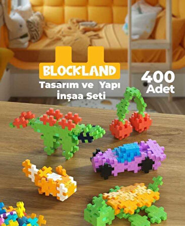 Blockland double plus 400 Parça pixel tasarımcı yapı inşaa eğitici Oyuncak