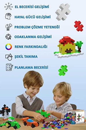 Blockland double plus 400 Parça pixel tasarımcı yapı inşaa eğitici Oyuncak