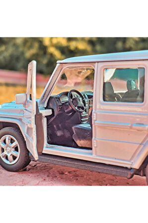 Benz G63 Koleksiyon Metal Araba 12cm Jip Beyaz