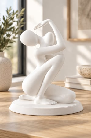 Zarif Soyut Silüet Figürlü Dekoratif Biblo