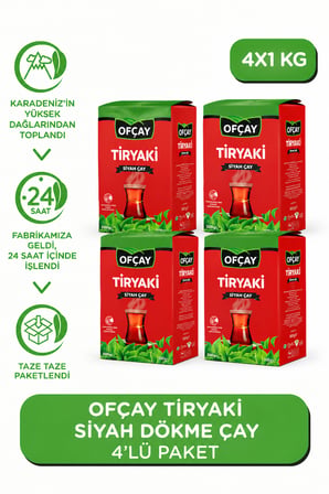 Ofçay Tiryakisine Dökme Çay 1 kg x 4 Adet