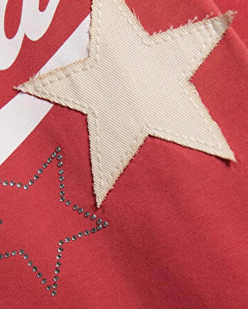 Madonna Yaka Orj Marka Diva Baskılı Crop Bluz