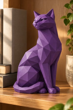 Asil Kedi Figürlü Dekoratif Biblo