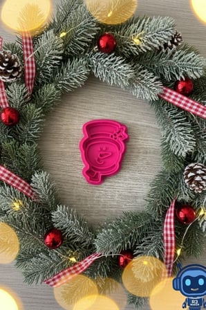 Noel Yüzleri Figürlü 4 Parça Noel Kurabiye Kalıbı Seti