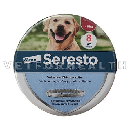 Seresto Pire-Kene Tasması 70cm >8 Kg Orta-Büyük Irk Köpekler için
