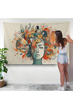 Zihin Haritası Duvar Örtüsü-7280