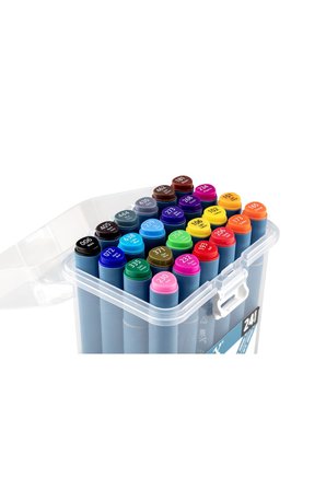 Rich Art-X Sketch Marker Duo Marker Çift Uçlu Su Bazlı Boyama Kalemi 24 Renk Set 18047