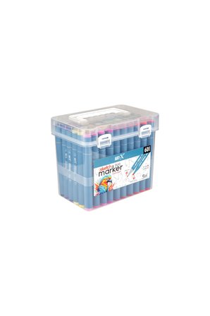 Rich Art-X Sketch Marker Duo Marker Çift Uçlu Su Bazlı Boyama Kalemi 60 Renk Set 18050