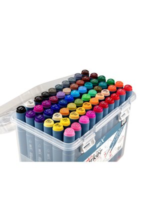 Rich Art-X Sketch Marker Duo Marker Çift Uçlu Su Bazlı Boyama Kalemi 60 Renk Set 18050