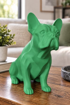 Fransız Bulldog Figürlü Dekoratif Biblo - 19cm