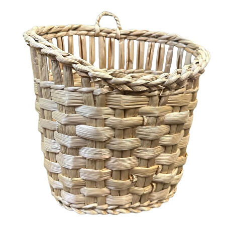 Uretti - Okay 5711 4425 El Yapımı Rattan Hasır Örgülü Dekoratif Sepet