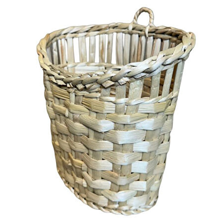 Uretti - Okay 5711 4425 El Yapımı Rattan Hasır Örgülü Dekoratif Sepet